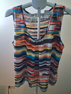 Multi Colored Sleeveless Tank Top